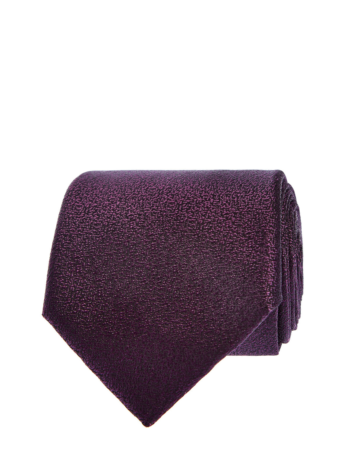 Галстук ручной работы из шелка с вышитым принтом CANALI, цвет фиолетовый, размер 41;41.5;42;42.5;43;43.5;44